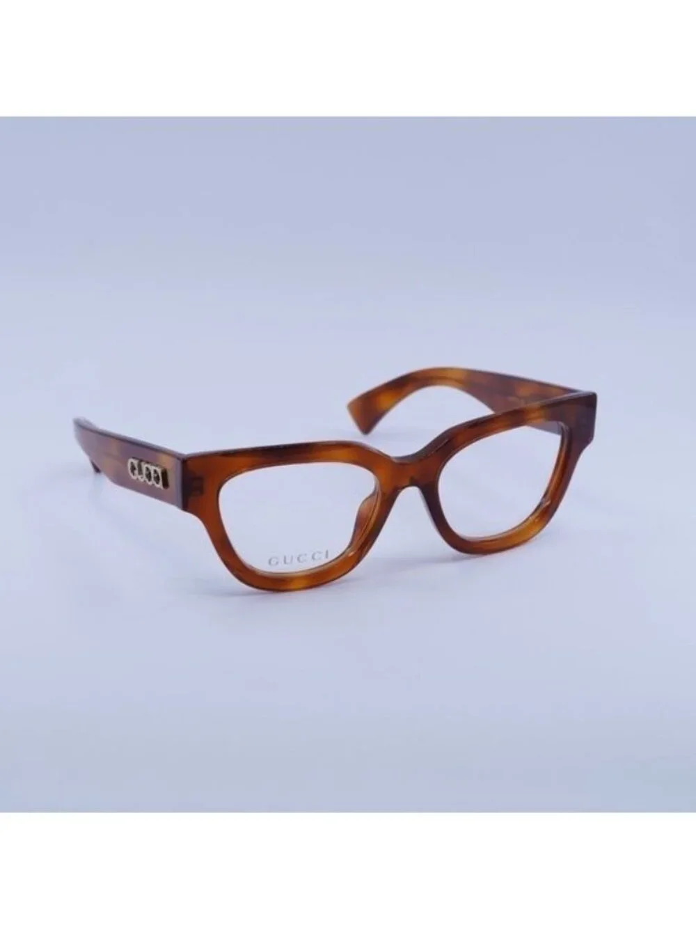 Gucci GG1837O 002 Eyeglasses Havana 51mm Cat Eye Frame - Picture 4 of 10